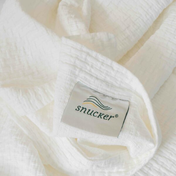 colcha Tapa-pés MENTA em 100% algodão branco