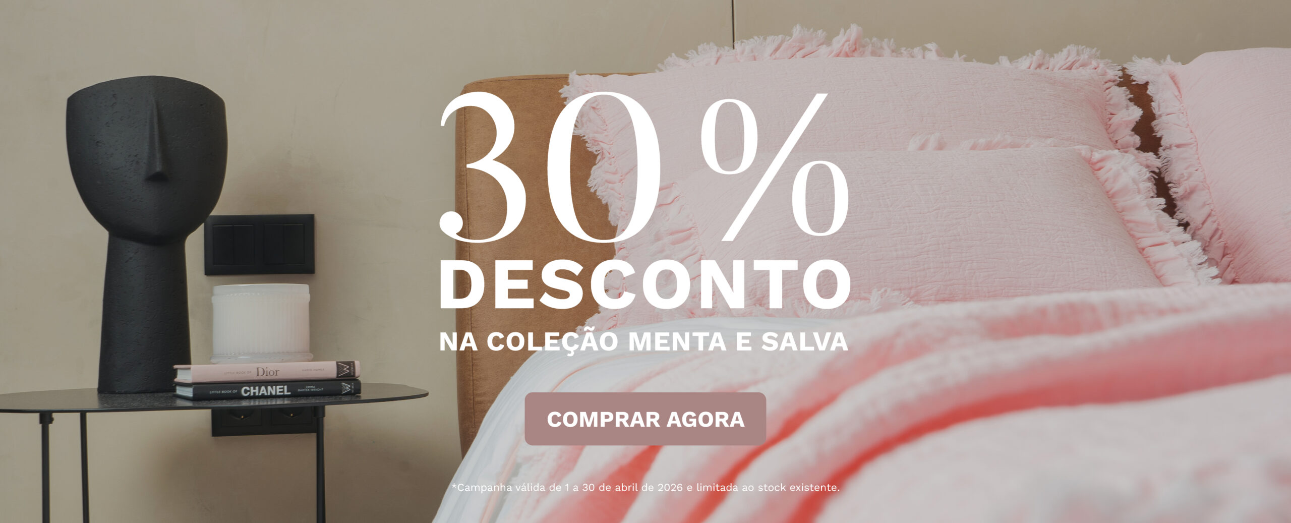 Coleção Menta e Salva 30% desconto